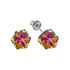 Sudraba auskari "Rubikona II (Vitrail Medium)" ar Swarovski™ kristāliem